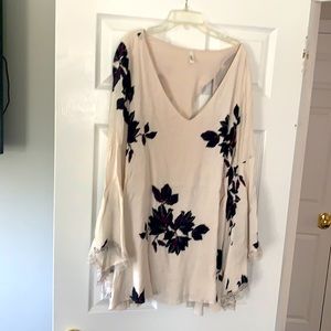 Free people tunic with bell sleeves